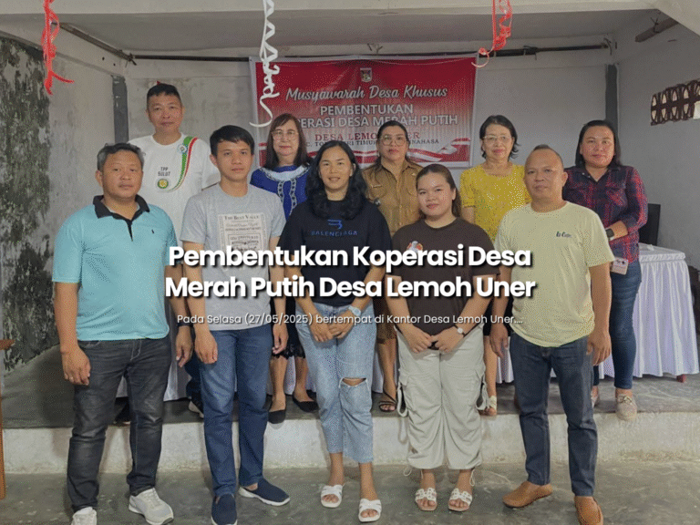 Pembentukan Koperasi Merah Putih